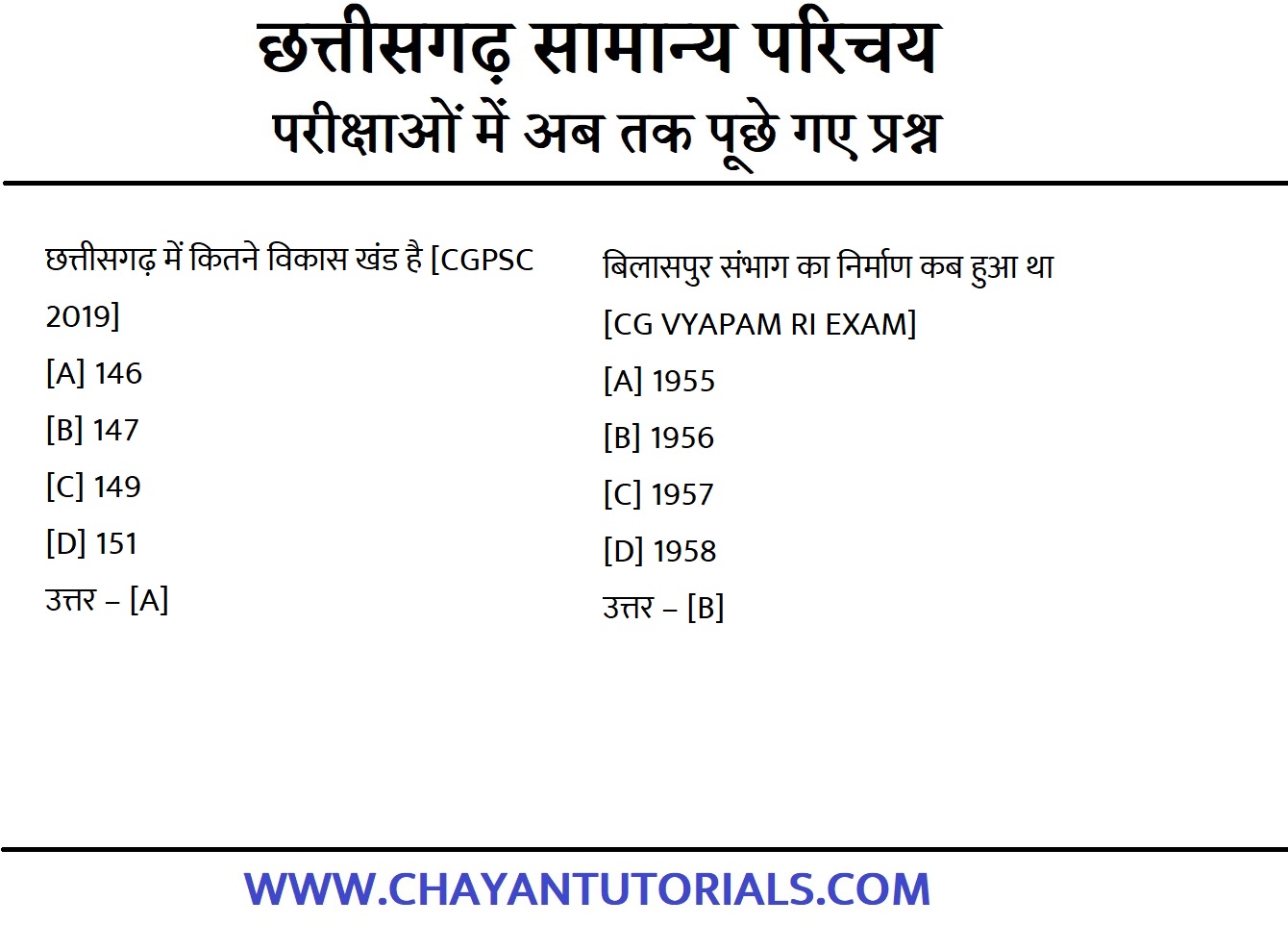 CG GENERAL KNOLEDGE CG SAMBHAG JILE